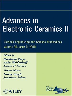 cover image of Advances in Electronic Ceramics II